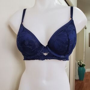 Aerie Navy Blue Padded Bra 36C